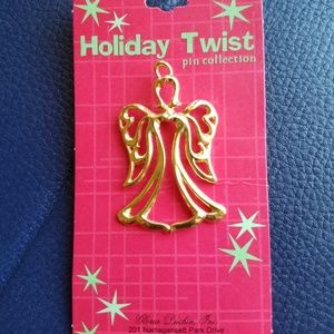 Gloria Duchin Holiday Lane Angel Pin